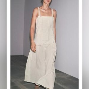 Zara ZW Collection Patchwork Embroidered Dress